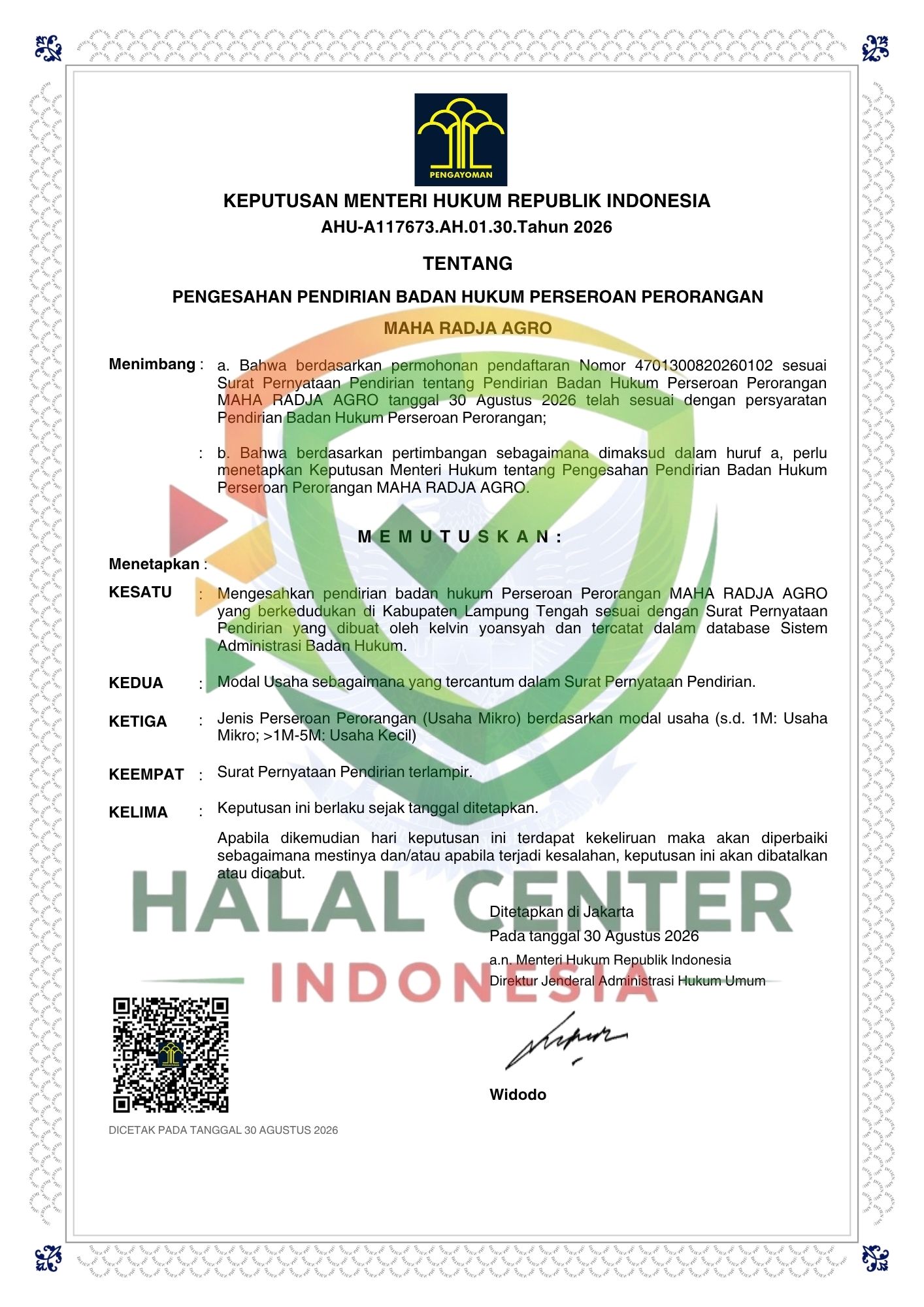PT MAHA RADJA AGRO